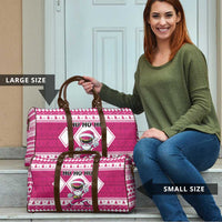 Power Pink Ranger Santa Claus Travel Bag Funny Christmas - Wonder Print Shop
