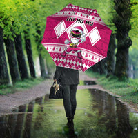 Power Pink Ranger Santa Claus Umbrella Funny Christmas - Wonder Print Shop