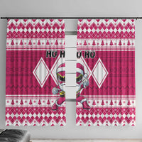 Power Pink Ranger Santa Claus Window Curtain Funny Christmas - Wonder Print Shop