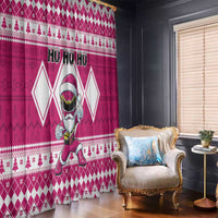 Power Pink Ranger Santa Claus Window Curtain Funny Christmas - Wonder Print Shop