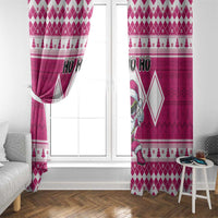 Power Pink Ranger Santa Claus Window Curtain Funny Christmas - Wonder Print Shop