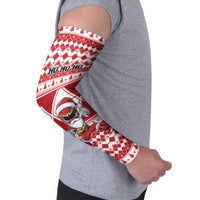 Personalized Power Red Ranger Santa Claus Arm Sleeves Funny Christmas - Wonder Print Shop