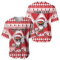 Personalized Power Red Ranger Santa Claus Baseball Jersey Funny Christmas - Wonder Print Shop