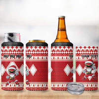 Personalized Power Red Ranger Santa Claus 4 in 1 Can Cooler Tumbler Funny Christmas - Wonder Print Shop