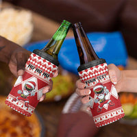 Personalized Power Red Ranger Santa Claus 4 in 1 Can Cooler Tumbler Funny Christmas - Wonder Print Shop
