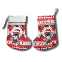 Power Red Ranger Santa Claus Christmas Stocking Funny Christmas - Wonder Print Shop