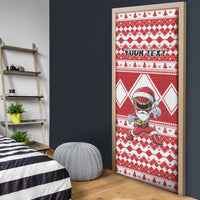 Personalized Power Red Ranger Santa Claus Door Cover Funny Christmas - Wonder Print Shop