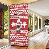 Personalized Power Red Ranger Santa Claus Door Cover Funny Christmas - Wonder Print Shop