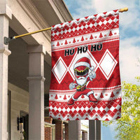 Power Red Ranger Santa Claus Garden Flag Funny Christmas - Wonder Print Shop