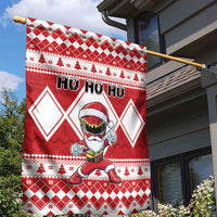 Power Red Ranger Santa Claus Garden Flag Funny Christmas - Wonder Print Shop