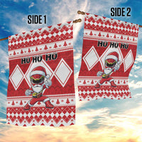 Power Red Ranger Santa Claus Garden Flag Funny Christmas - Wonder Print Shop
