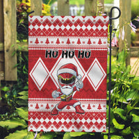 Power Red Ranger Santa Claus Garden Flag Funny Christmas - Wonder Print Shop
