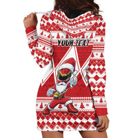 Personalized Power Red Ranger Santa Claus Hoodie Dress Funny Christmas - Wonder Print Shop