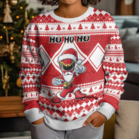 Power Red Ranger Santa Claus Kid Ugly Christmas Sweater Funny Christmas - Wonder Print Shop