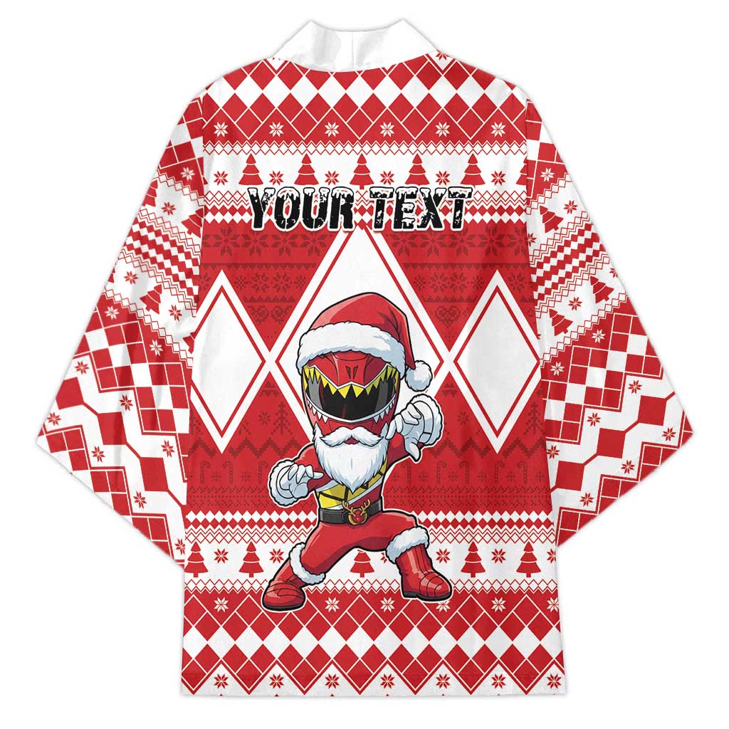 Personalized Power Red Ranger Santa Claus Kimono Funny Christmas - Wonder Print Shop