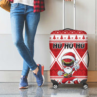 Power Red Ranger Santa Claus Luggage Cover Funny Christmas - Wonder Print Shop