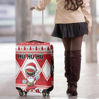 Power Red Ranger Santa Claus Luggage Cover Funny Christmas - Wonder Print Shop