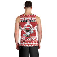 Personalized Power Red Ranger Santa Claus Men Tank Top Funny Christmas - Wonder Print Shop
