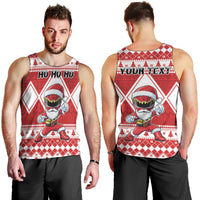 Personalized Power Red Ranger Santa Claus Men Tank Top Funny Christmas - Wonder Print Shop