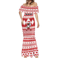 Personalized Power Red Ranger Santa Claus Mermaid Dress Funny Christmas - Wonder Print Shop