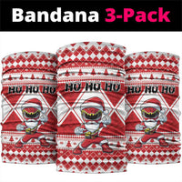 Power Red Ranger Santa Claus Neck Gaiter Funny Christmas - Wonder Print Shop