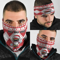 Power Red Ranger Santa Claus Neck Gaiter Funny Christmas - Wonder Print Shop