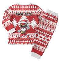 Power Red Ranger Santa Claus Christmas Pajama Set Funny Christmas - Wonder Print Shop