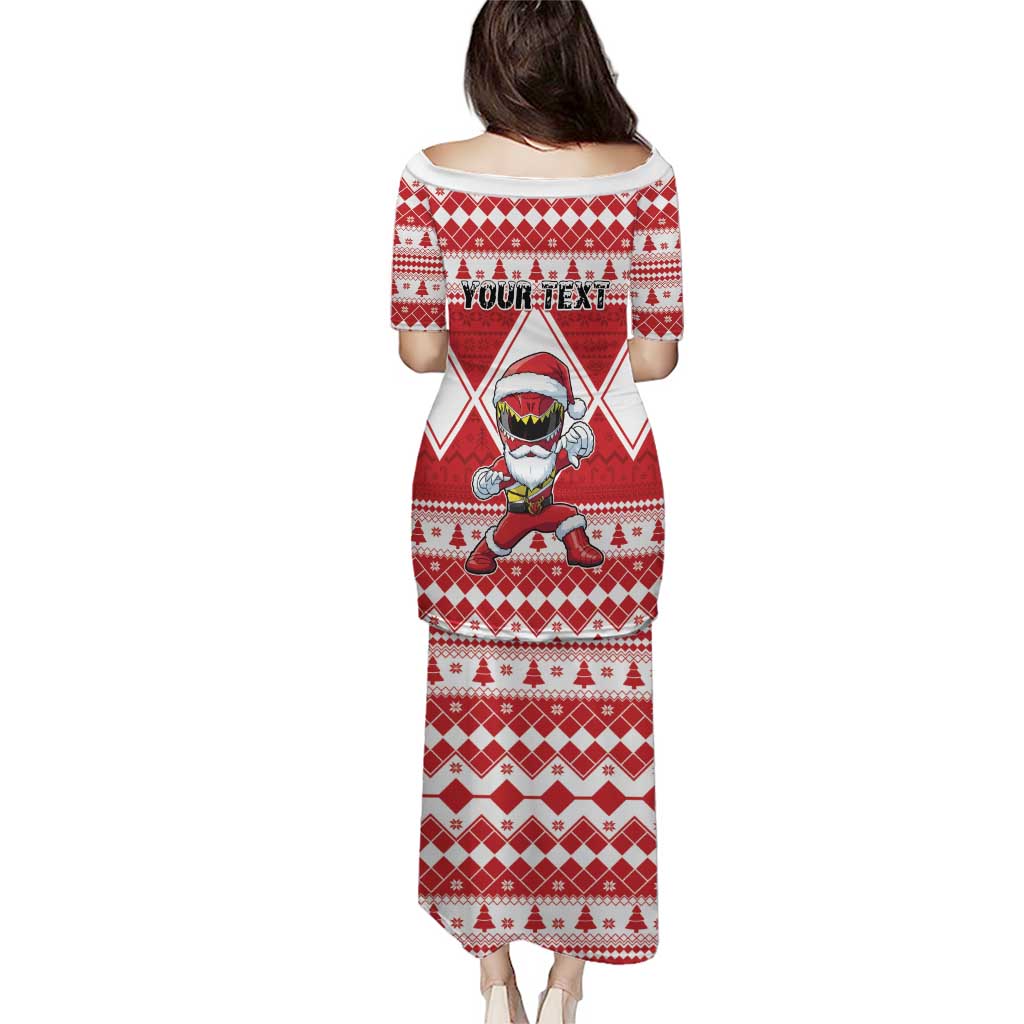 Personalized Power Red Ranger Santa Claus Puletasi Funny Christmas - Wonder Print Shop