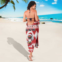 Power Red Ranger Santa Claus Sarong Funny Christmas - Wonder Print Shop