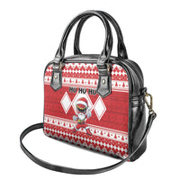 Power Red Ranger Santa Claus Shoulder Handbag Funny Christmas - Wonder Print Shop