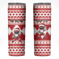 Personalized Power Red Ranger Santa Claus Skinny Tumbler Funny Christmas - Wonder Print Shop
