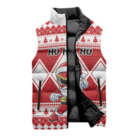Personalized Power Red Ranger Santa Claus Sleeveless Puffer Jacket Funny Christmas - Wonder Print Shop