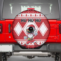 Power Red Ranger Santa Claus Spare Tire Cover Funny Christmas - Wonder Print Shop