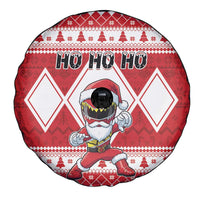 Power Red Ranger Santa Claus Spare Tire Cover Funny Christmas - Wonder Print Shop