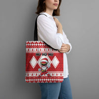 Power Red Ranger Santa Claus Tote Bag Funny Christmas - Wonder Print Shop