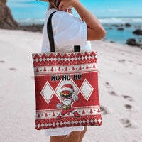 Power Red Ranger Santa Claus Tote Bag Funny Christmas - Wonder Print Shop