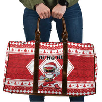 Power Red Ranger Santa Claus Travel Bag Funny Christmas - Wonder Print Shop