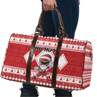 Power Red Ranger Santa Claus Travel Bag Funny Christmas - Wonder Print Shop