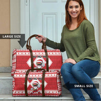 Power Red Ranger Santa Claus Travel Bag Funny Christmas - Wonder Print Shop