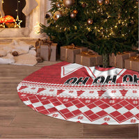 Power Red Ranger Santa Claus Tree Skirt Funny Christmas - Wonder Print Shop