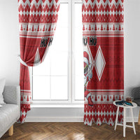 Power Red Ranger Santa Claus Window Curtain Funny Christmas - Wonder Print Shop