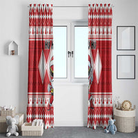 Power Red Ranger Santa Claus Window Curtain Funny Christmas - Wonder Print Shop