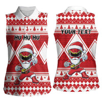 Personalized Power Red Ranger Santa Claus Women Sleeveless Polo Shirt Funny Christmas - Wonder Print Shop