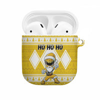 Power Yellow Ranger Santa Claus AirPods Case Funny Christmas - Wonder Print Shop