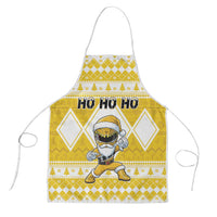 Power Yellow Ranger Santa Claus Apron Funny Christmas - Wonder Print Shop