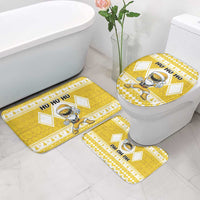 Power Yellow Ranger Santa Claus Bathroom Set Funny Christmas - Wonder Print Shop