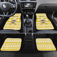 Personalized Power Yellow Ranger Santa Claus Car Mats Funny Christmas - Wonder Print Shop