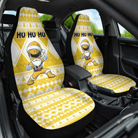 Power Yellow Ranger Santa Claus Car Seat Cover Funny Christmas - Wonder Print Shop
