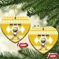 Power Yellow Ranger Santa Claus Ceramic Ornament Funny Christmas - Wonder Print Shop