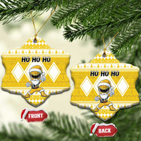 Power Yellow Ranger Santa Claus Ceramic Ornament Funny Christmas - Wonder Print Shop